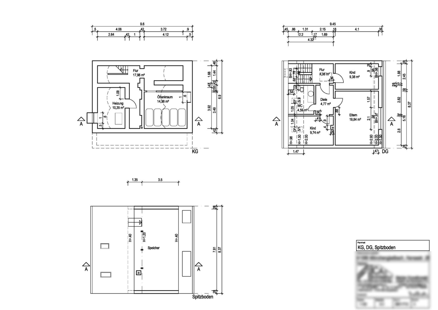 Keller- & Dachgeschoss inkl. Spitzboden