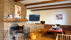 Wohnbereich mit Kaminofen