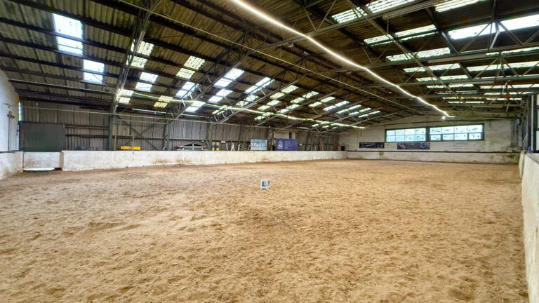 Großzügige Reithalle mit Sandboden