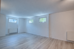 Visualisierung des leergeräumten Hobbyraums im Keller
